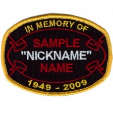 Custom Memory Ribbon Oval patch as low as $1.25